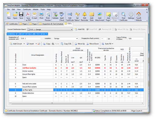 EasyCert Electrical Software