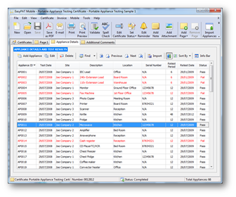 EasyPAT Portable Appliance Testing Software